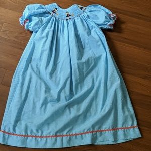 Little Girls Witch Smocked Dress